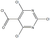 5-Pyrimidinecarbonyl chloride, 2,4,6-trichloro- 结构式