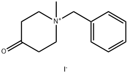 1-苄基-1-甲基-4-氧代哌啶鎓碘化物 结构式