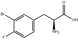3-Bromo-4-fluoro-DL-phenylalanine 结构式