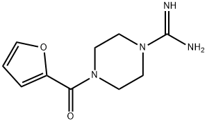 4-(furan-2-carbonyl)piperazine-1-carboximidamide 结构式