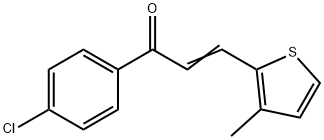 (2E)-1-(4-chlorophenyl)-3-(3-methylthiophen-2-yl)prop-2-en-1-one 结构式