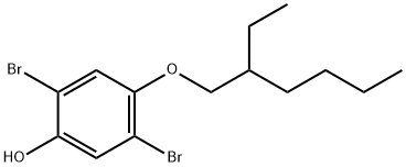 2,5-二溴-4-异辛氧基苯酚 结构式
