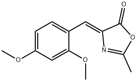2-甲基-(4Z)-(21,41-二甲氧苯亚甲基)-5(4H)-口恶唑酮 结构式