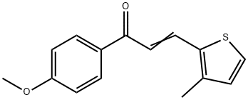 (2E)-1-(4-methoxyphenyl)-3-(3-methylthiophen-2-yl)prop-2-en-1-one 结构式