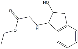 Glycine,N-(2-hydroxy-1-indanyl)-, ethyl ester (7CI,8CI) 结构式