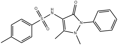 N-(1,5-DIMETHYL-3-OXO-2-PHENYL-2,3-DIHYDRO-1H-PYRAZOL-4-YL)-4-METHYLBENZENESULFONAMIDE 结构式