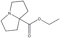 1H-Pyrrolizine-7a(5H)-carboxylic acid, tetrahydro-, ethyl ester 结构式