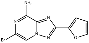 [1,2,4]Triazolo[1,5-a]pyrazin-8-amine, 6-bromo-2-(2-furanyl)- 结构式