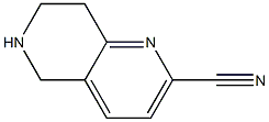 5,6,7,8-tetrahydro-1,6-naphthyridine-2-carbonitrile 结构式