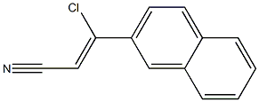 2-Propenenitrile, 3-chloro-3-(2-naphthalenyl)- 结构式