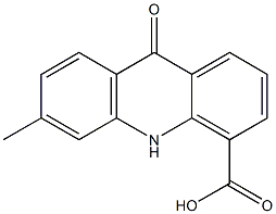 4-Acridinecarboxylic acid, 9,10-dihydro-6-methyl-9-oxo- 结构式