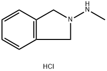1,3-dihydro-N-methyl-2H-Isoindol-2-amine hydrochloride 结构式
