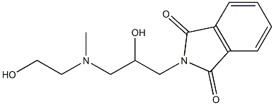 2-(3-(N-(2-hydroxyethyl)-N-methylamino)-2-hydroxypropyl)isoindoline-1,3-dione 结构式