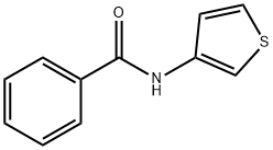 3-苯甲酰胺基噻吩 结构式