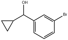 (3-溴苯基)(环丙基)甲醇 结构式