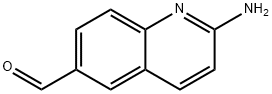 2-氨基喹啉-6-甲醛 结构式