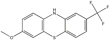 10H-Phenothiazine, 7-methoxy-2-(trifluoromethyl)- 结构式