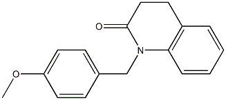 2(1H)-Quinolinone, 3,4-dihydro-1-[(4-methoxyphenyl)methyl]- 结构式