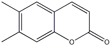 2H-1-Benzopyran-2-one, 6,7-dimethyl- 结构式