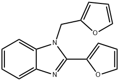 1H-Benzimidazole, 2-(2-furanyl)-1-(2-furanylmethyl)- 结构式