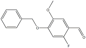 Benzaldehyde, 2-fluoro-5-methoxy-4-(phenylmethoxy)- 结构式