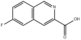 6-Fluoroisoquinoline-3-carboxylic acid 结构式