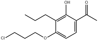 1-(4-(3-氯丙氧基)-2-羟基-3-丙基苯基)乙酮 结构式