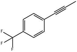 Benzene, 1-(1-propynyl)-4-(trifluoromethyl)- 结构式