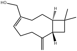 [(1R,4E,9S)-11,11-dimethyl-8-methylidene-4-bicyclo[7.2.0]undec-4-enyl]methanol 结构式