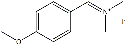 Methanaminium, N-[(4-methoxyphenyl)methylene]-N-methyl-, iodide 结构式