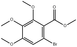 6-溴-2,3,4-三甲氧基苯甲酸甲酯 结构式