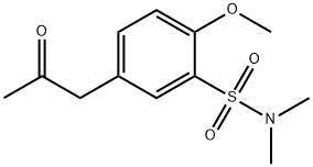 4-methoxy-3-N,N-dimethylsulfamylphenylacetone 结构式