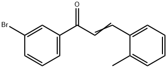 (2E)-1-(3-bromophenyl)-3-(2-methylphenyl)prop-2-en-1-one 结构式