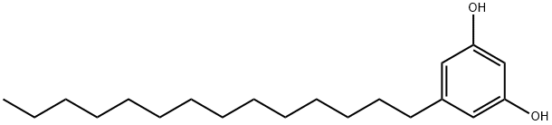 1,3-Benzenediol, 5-tetradecyl- 结构式