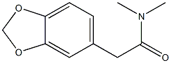 1,3-Benzodioxole-5-acetamide, N,N-dimethyl- 结构式