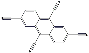 2,6,9,10-Anthracenetetracarbonitrile 结构式