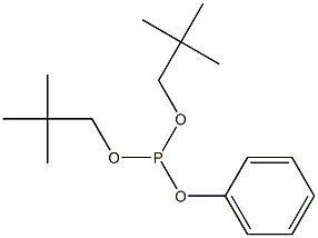 Phosphorous acid, bis(2,2-dimethylpropyl) phenyl ester 结构式