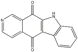 5H-Pyrido[3,4-b]carbazole-5,11(10H)-dione 结构式