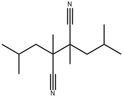 2,3-二甲基-2,3-双(2-甲基丙基)-丁二腈 结构式