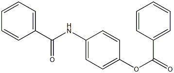 Benzamide, N-[4-(benzoyloxy)phenyl]- 结构式