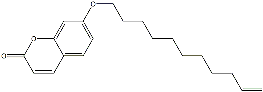 2H-1-Benzopyran-2-one, 7-(10-undecenyloxy)- 结构式