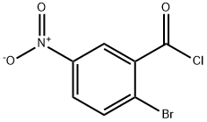 2-溴-5-硝基苯甲酰氯 结构式