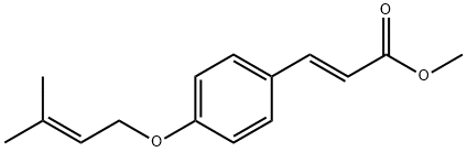 4-异戊烯基氧基肉桂酸甲酯 结构式