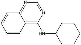 4-Quinazolinamine, N-cyclohexyl- 结构式