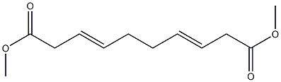 3,7-Decadienedioic acid, dimethyl ester 结构式