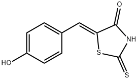 (Z)-5-(4-羟基苯亚甲基)-2-硫代噻唑烷-4-酮 结构式