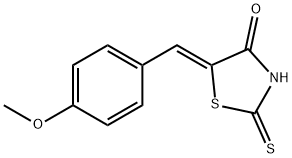 4-Thiazolidinone, 5-[(4-methoxyphenyl)methylene]-2-thioxo-, (5Z)- 结构式