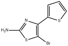 5-BROMO-4-(THIOPHEN-2-YL)THIAZOL-2-AMINE 结构式