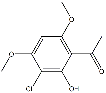 Ethanone, 1-(3-chloro-2-hydroxy-4,6-dimethoxyphenyl)- 结构式