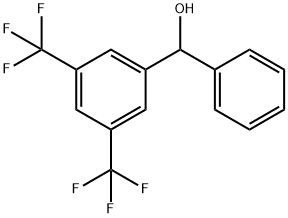 (3,5-双(三氟甲基)苯基)(苯基)甲醇 结构式